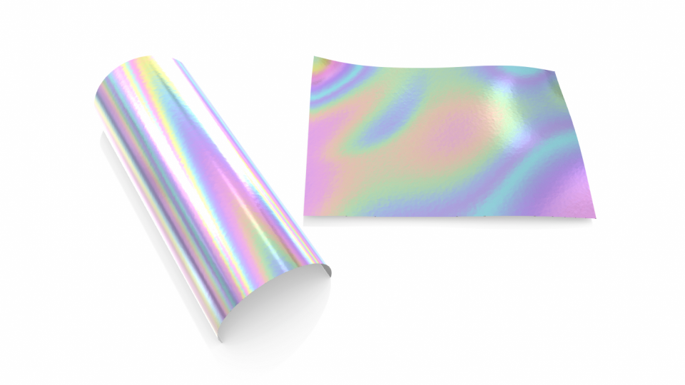 Holographic shop gift wrap